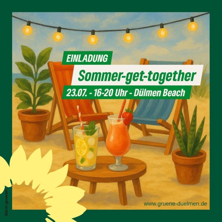 Offenes Treffen der Grünen auf dem Dülmen Beach
