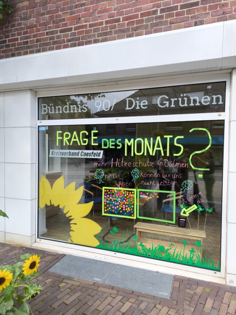Demokratie am Schaufenster: Neue interaktive Aktion der Grünen in Dülmen begeistert